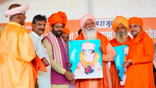 CM Nayab Saini attends idol consecration at Ujhana's Khaknath math