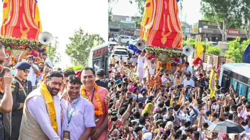 CM Nayab Saini attends Jagannath Rath Yatra in Rajpura