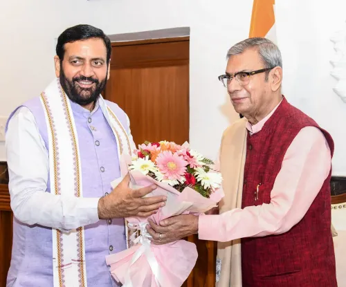 CM Nayab Saini Calls on Haryana Governor at Lokbhawan