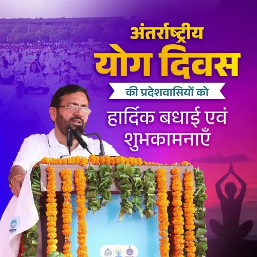 CM Nayab Saini Greets Haryana on 12th Yoga Day