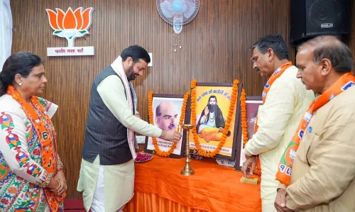CM Nayab Saini joins BJP SC Morcha meet in Gurugram