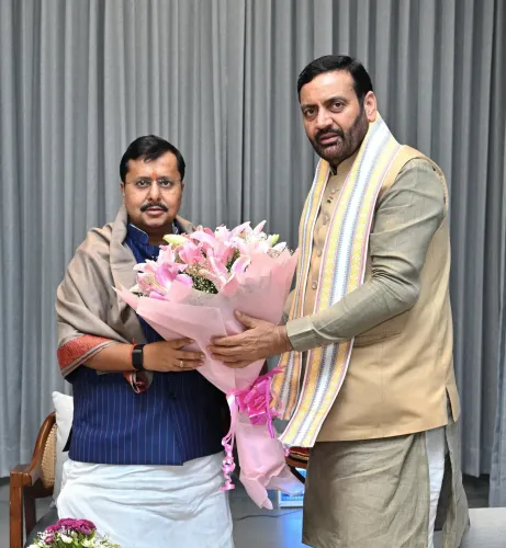 CM Nayab Saini Meets BJP National President in New Delhi