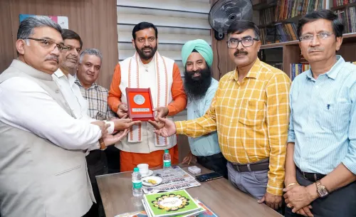 CM Nayab Saini Meets Press at Dainik Jagran Jalandhar Office