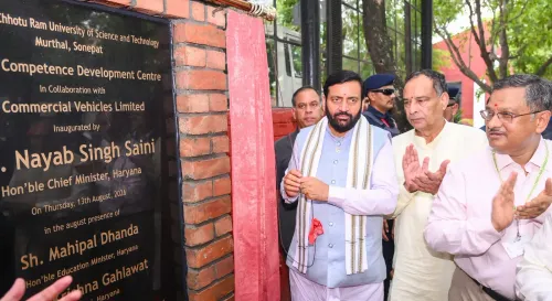 CM Nayab Saini Opens Skill Centre at DCRUST Murthal