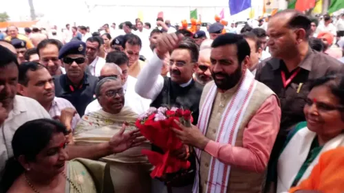 CM Nayab Saini Plants Saplings at 77th Van Mahotsav in Karnal