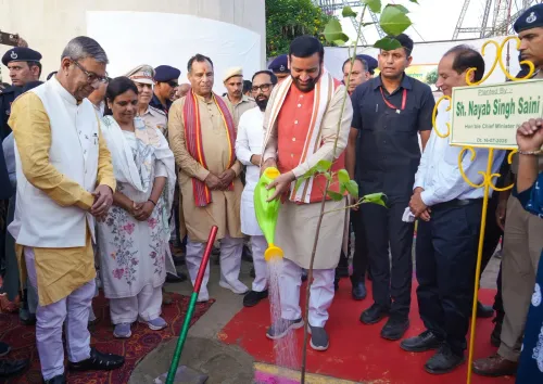 CM Nayab Saini Plants Saplings Under Swachhata Se Swagat Drive in Jind