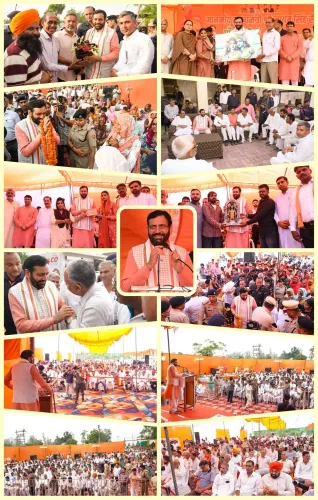CM Nayab Saini Visits Ladwa Villages, Meets Constituents