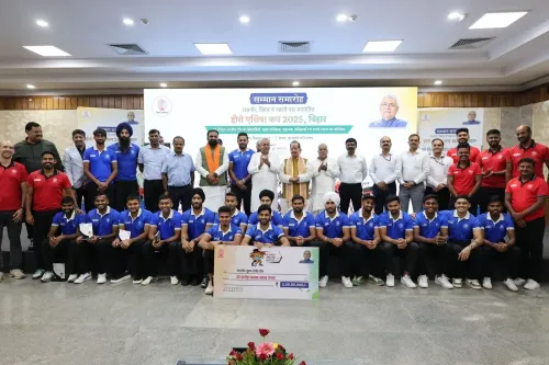 How Did CM Nitish Kumar Honor the Indian Men’s Hockey Team?