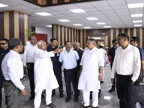 Bihar CM Nitish Kumar Inspects Infrastructure Projects in Patna, Urges Swift Completion