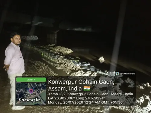 CM Office Assam: Flood Fight on Dikhow, Jhanji Embankments