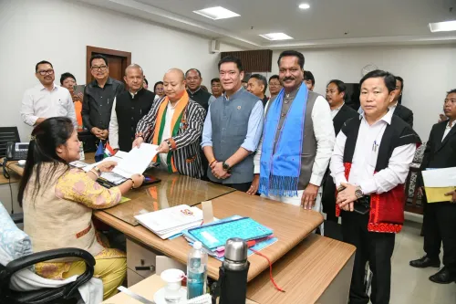 CM Pema Khandu Accompanies BJP's Tai Tagak for Rajya Sabha Nomination
