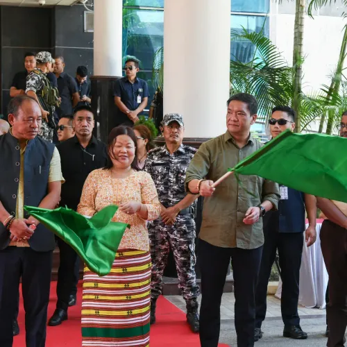 CM Pema Khandu flags off 40 students on Somnath Swabhiman Yatra