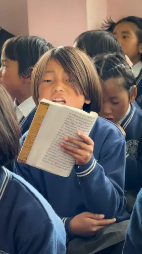 CM Pema Khandu Hails Bhoti Prayer Recital at Thrillam School