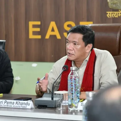 CM Pema Khandu Holds Siang River Consultation at Pasighat