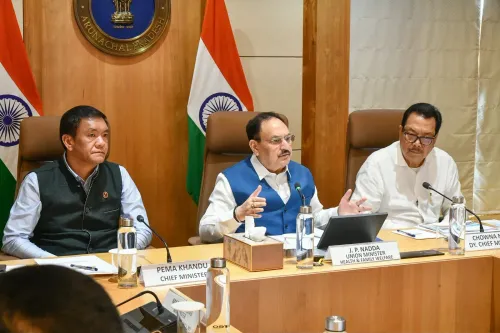 CM Pema Khandu Meets JP Nadda Over Arunachal Flood Crisis