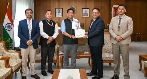 CM Pema Khandu Meets RRU Pasighat Chief on Youth Skilling