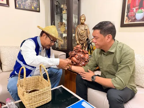 CM Pema Khandu receives sacred Galo blessing in Arunachal
