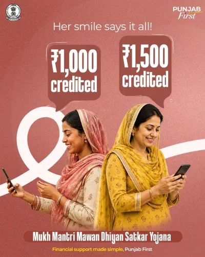 CM Punjab Launches ₹9,300 Cr Women's Monthly Aid Scheme