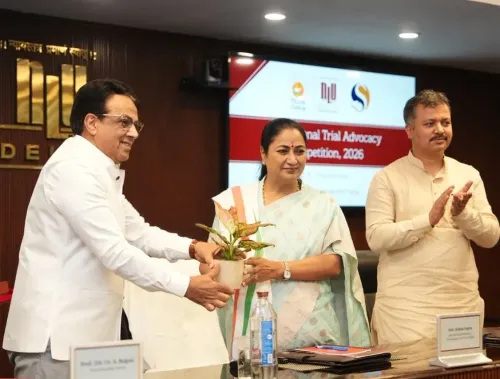 CM Rekha Gupta at NLU Delhi's First Trial Advocacy Meet