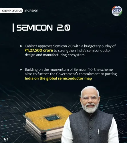 CM Rekha Gupta Backs ₹1,27,500 Cr Semicon 2.0 Cabinet Nod