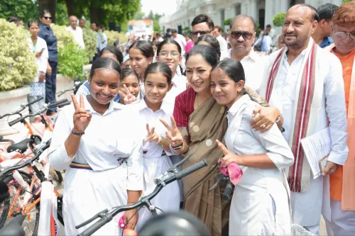 CM Rekha Gupta hands cycles to 200 girls under Vidya Vahini