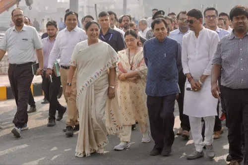 CM Rekha Gupta Inspects Munak Canal Ghat Works Before Chhath