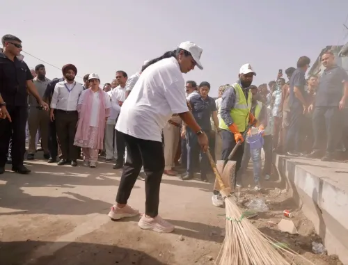 Delhi CM Rekha Gupta leads Azadpur cleanliness drive, demands civic accountability