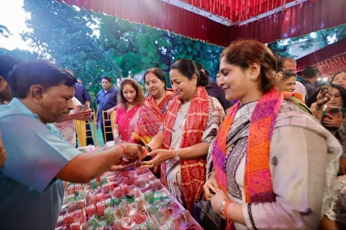CM Rekha Gupta joins Hariyali Teej celebrations at Delhi Mayor's residence