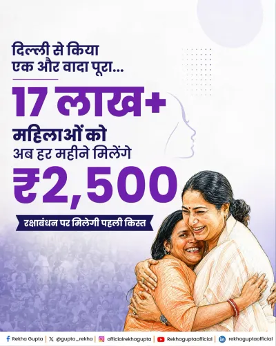 CM Rekha Gupta opens Delhi Lakshmi Yojana registration Aug 1