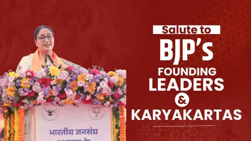 CM Rekha Gupta Salutes BJP Karyakartas on Party Foundation Day