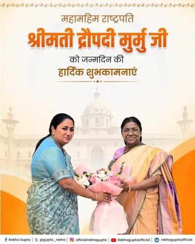 CM Rekha Gupta Wishes President Murmu on Her Birthday