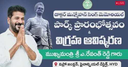 CM Revanth Reddy Inaugurates Manmohan Singh Memorial Park in Hyderabad