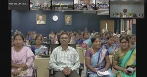 CM Revanth Reddy Lays Foundation for 8,000 SHG Buildings, Launches Saree for 1 Cr Women