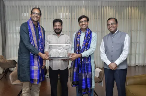 CM Revanth Reddy Meets Skyroot Founders After Vikram-1 Launch