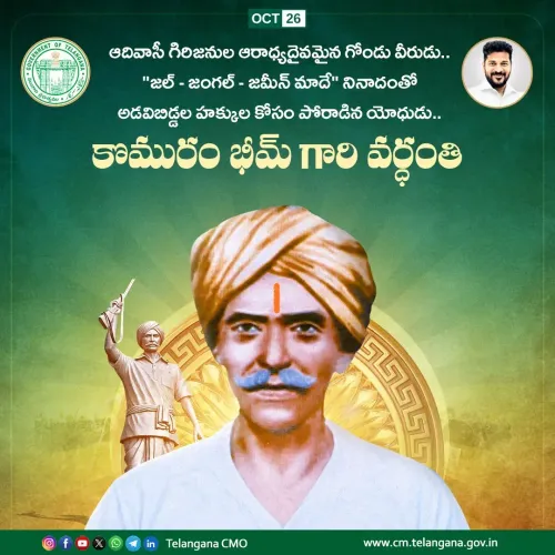 CM Revanth Reddy Pays Tribute to Komuram Bheem on Death Anniversary