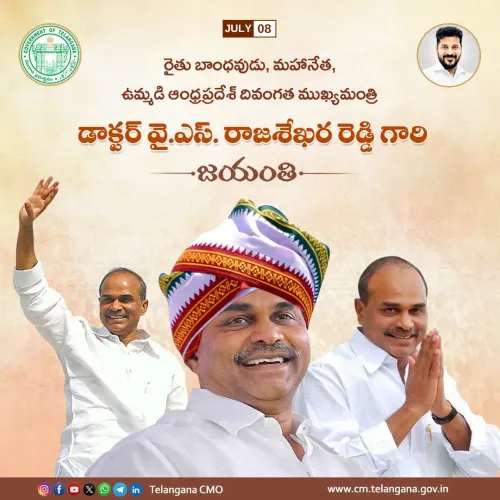 CM Revanth Reddy Pays Tribute to YSR on Birth Anniversary
