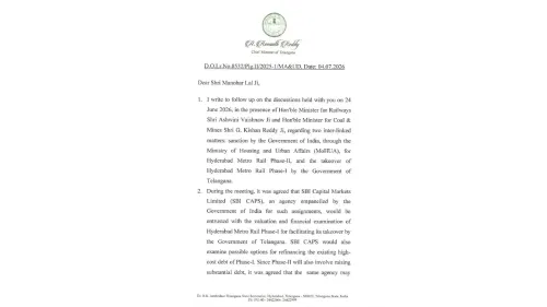 CM Revanth Reddy Writes to Centre on Hyderabad Metro Phase-II