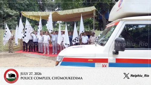 CM Rio flags off 549 new vehicles for Nagaland Police