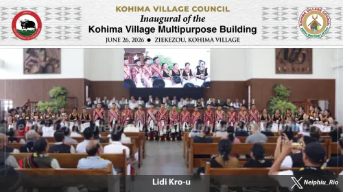 CM Rio Thanks Centre for Multipurpose Hall in Nagaland