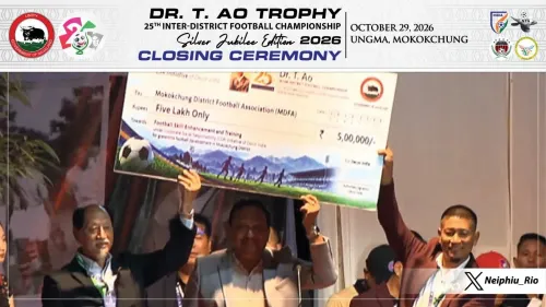 CM Rio thanks Mokokchung for honouring Dr. T. Ao's football legacy