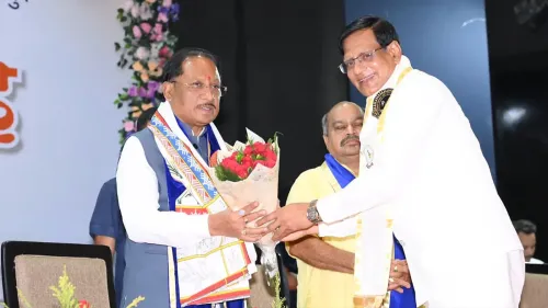 CM Sai Attends 4th Convocation of DDU Health & Ayush University