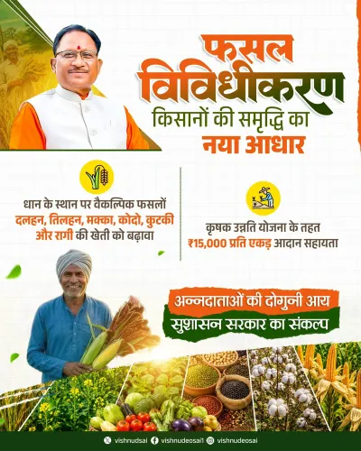 CM Sai Backs Crop Diversification With Rs 15,000/Acre Aid