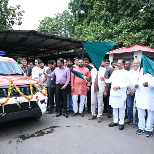 CM Sai flags off DMF-funded ambulance for Dharsiwa