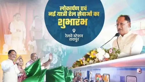 CM Sai flags off Rawghat-Raipur and Raipur-Kurud rail services