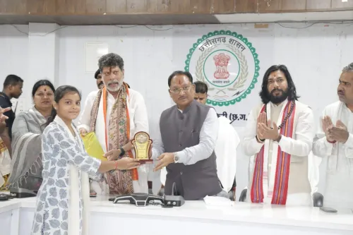 CM Sai Honours Top Board Students in Sakti District