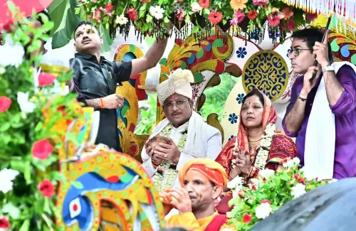 CM Sai joins Dokada Jagannath Rath Yatra, plays Gajapati role