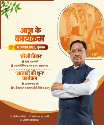 CM Sai joins Hareli Tihar and Aazadi Ki Dhun in Raipur