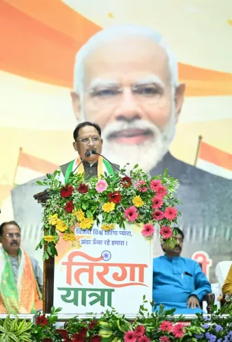 CM Sai leads Har Ghar Tiranga drive in Raipur