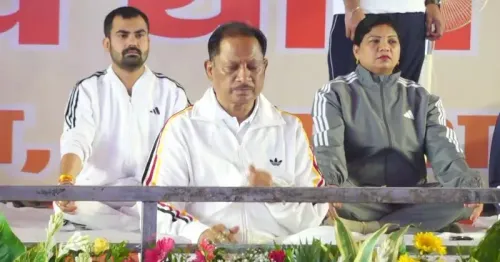 CM Sai Marks 12th International Day of Yoga in Chhattisgarh