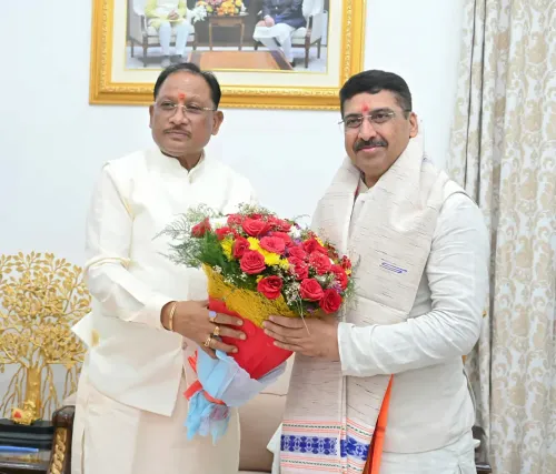 CM Sai Meets BJP's New National Social Media Chief
